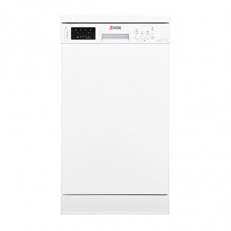 VOX LC 4745 E Dishwasher, Energy Class E, 10 place settings, 7 programs, Salt and rinse aid indicators, White