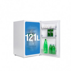 Muhler S84WE0 Refrigerator, 121 L, No Frost, Energy Class E, R600A, Reversible Door, White