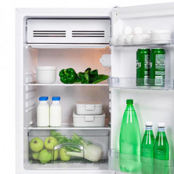 Muhler S84WE0 Refrigerator, 121 L, No Frost, Energy Class E, R600A, Reversible Door, White