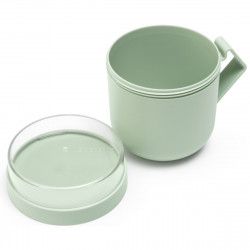 Brabantia Make&Take Soup Bowl with Lid 1006294, 600+180 ml, Screw-on Lid, BPA-Free, Green
