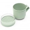 Brabantia Make&Take Soup Bowl with Lid 1006294, 600+180 ml, Screw-on Lid, BPA-Free, Green
