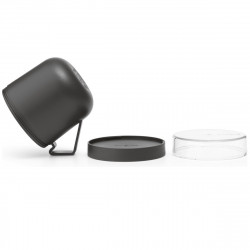 Cana pentru supa cu capac Brabantia Make&Take 1006293, 600+180 ml, Capac cu infiletare, Fara BPA, Gri