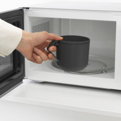 Brabantia Make&Take Soup Bowl with Lid 1006293, 600+180 ml, Screw-on Lid, BPA-Free, Dark Gray