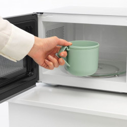 Brabantia Make&Take Soup Bowl with Lid 1006293, 600+180 ml, Screw-on Lid, BPA-Free, Dark Gray