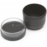 Brabantia Make&Take Breakfast Bowl 1006296, 500+180 ml, Screw-on Lid, BPA-Free, Dark Gray