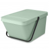 Κάδος διαχωρισμού απορριμμάτων Brabantia Sort&Go 1006311, 20 l, Στοιβαζόμενο, Ανοιχτό πράσινο