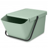 Κάδος διαχωρισμού απορριμμάτων Brabantia Sort&Go 1006311, 20 l, Στοιβαζόμενο, Ανοιχτό πράσινο