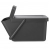 Cos depozitare sau reciclare Brabantia Sort&Go 1006310, 20 L, 22,5x45x28 cm, Stivuibil, Plastic, Gri închis