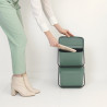 Brabantia Sort&Go 1006309 Recycling Bin, 20 L, Stackable, Dark Green