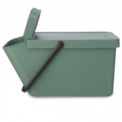 Cos depozitare sau reciclare Brabantia Sort&Go 1006309, 20 L, 22,5x45x28 cm, Stivuibil, Plastic, Verde închis