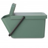 Cos depozitare sau reciclare Brabantia Sort&Go 1006309, 20 L, 22,5x45x28 cm, Stivuibil, Plastic, Verde închis