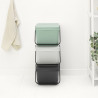 Cos depozitare sau reciclare Brabantia Sort&Go 1006309, 20 L, 22,5x45x28 cm, Stivuibil, Plastic, Verde închis