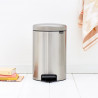 Кош за смет с педал Brabantia NewIcon 12L, Matt Steel Fingerprint Proof