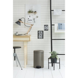 Кош за смет с педал Brabantia NewIcon 12L, Platinum