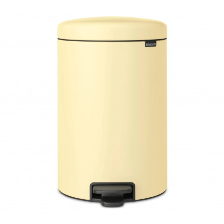 Cos cu pedala Brabantia NewIcon 1008848, 20 L, Inchidere lina, Baza antiderapanta, Galben