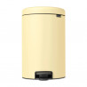 Cos cu pedala Brabantia NewIcon 1008848, 20 L, Inchidere lina, Baza antiderapanta, Galben