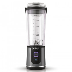 Φορητό μπλέντερ Ninja Blast BC151EUBK, 7.4W, 530 ml, ατσάλινη λεπίδα με 6 λεπίδες, θρυμματισμός πάγου, έως 10 κύκλοι, χωρίς BPA, USB-C, Μαύρο