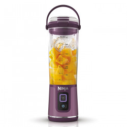 Blender portabil Ninja BC151EUPR, 7.4W, 530 ml, 6 lame otel, Zdrobire gheata, Pana la 10 cicluri, Fara BPA, USB-C, Violet