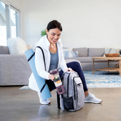 Φορητό μπλέντερ Ninja BC151EUPR, 7.4W, 530 ml, ατσάλινη λεπίδα με 6 λεπίδες, θρυμματισμός πάγου, έως 10 κύκλοι, χωρίς BPA, USB-C, Μωβ