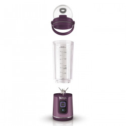 Blender portabil Ninja BC151EUPR, 7.4W, 530 ml, 6 lame otel, Zdrobire gheata, Pana la 10 cicluri, Fara BPA, USB-C, Violet