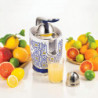 Ariete Capri JUICER 0413/0C Citrus Juicer, 85W, Metal Body, Quiet Operation, 2 Attachments, White/Blue