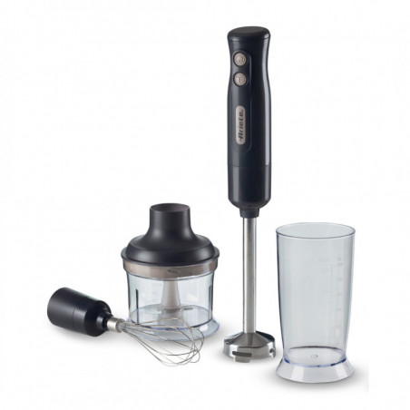 Set mixer, blender, tocator 3in1 Ariete BREAKFAST 0601/10, 700W, 500 ml, 2 viteze, Functie anti-stropire, Gri inchis