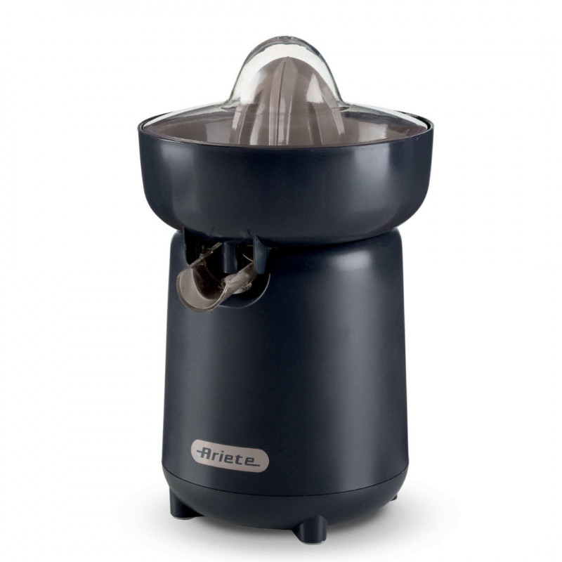 Storcator electric pentru citrice Ariete BREAKFAST 0417/00, 40W, Capac, 2 conuri detasabile, Orificiu cu deschidere si inchidere, Gri inchis