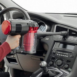 Κάθετη ηλεκτρική σκούπα Ariete HANDY FORCE 2759, 600W, 0.5 l, Μηχανοκίνητη βούρτσα, LED, HEPA, Μαύρο/κόκκινο