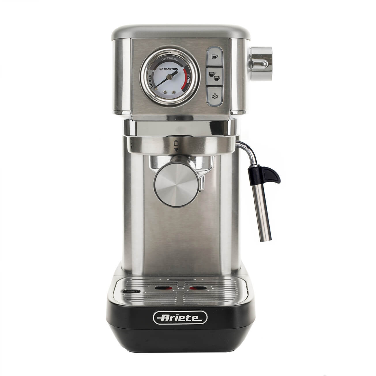 Кафемашина Ariete ESPRESSO METAL SLIM 1381/10, 1300W, 15 bar, 1.1 л, Манометър, Инокс