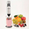 Set blender, mixer, tocator 7in1 Ariete 4 BLADES 0898/11, 1000W, 10 viteze, 7 functii, Turbo, Negru/Inox