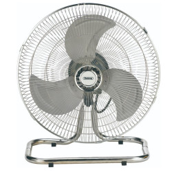 Rosberg R51760J18 3-in-1 Multi-Purpose Fan, 70W, 18", 3 Speeds, Wall-Mounted, Quiet Operation, Chrome/Black