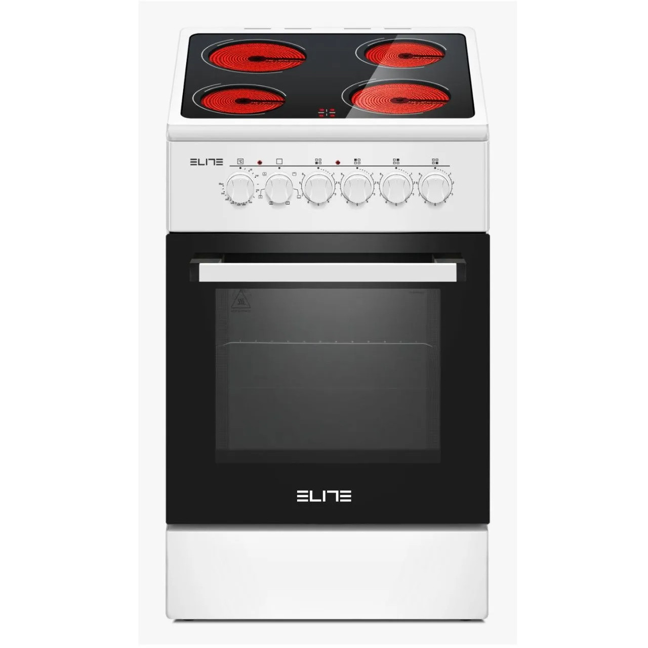 Готварска печка Elite FSVC-0577W, 1800W, 4 Витрокерам… - Цена