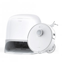 Roborock Q Revo Curv robotporszívó QRC02-00, 18500 Pa, 6400 mAh, 66W, 3D Mapping LiDar, töltőállomás, Autonómia akár 4 óra, Fehér színű