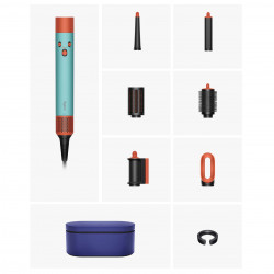 Маша за коса Dyson HS08 Airwrap i.d.™ Straight + Wavy T1/T2 CePa/Tz, 1300W, 13.5 l/s, Автоматизирано къдрене, Йонизиране, 3 скорости, 3 температури, Bluetooth, Керамична патина/топаз