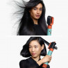 Маша за коса Dyson HS08 Airwrap i.d.™ Straight + Wavy T1/T2 CePa/Tz, 1300W, 13.5 l/s, Автоматизирано къдрене, Йонизиране, 3 скорости, 3 температури, Bluetooth, Керамична патина/топаз