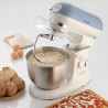 Mixer planetar Ariete VINTAGE 1588/05, 2400W, 5.5 L, 7 viteze, Pulse, Design retro, Picioare antiderapante, Alb/Albastru