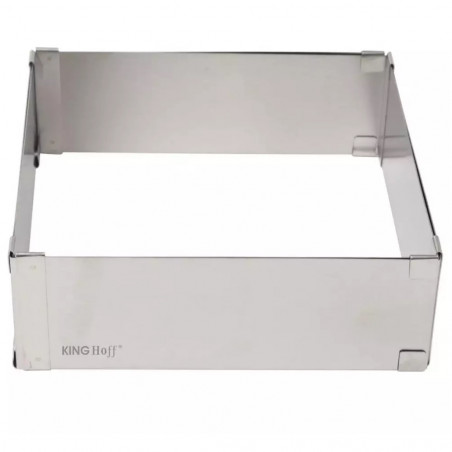 Forma de copt Kinghoff KH 1906, Reglabila 15,5-28 cm, Otel inoxidabil, Argintiu