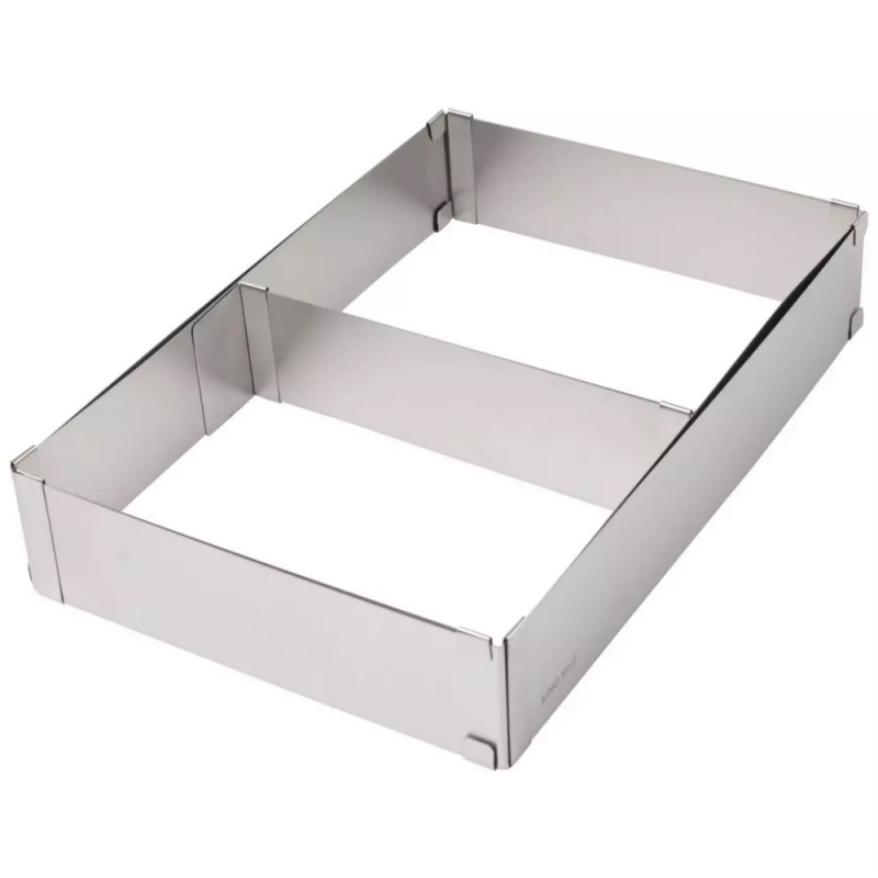 Forma de copt Kinghoff KH 1907, Reglabila 27,5-52,4 cm, Otel inoxidabil, Argintiu