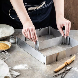 Φόρμα ψησίματος  Kinghoff KH 1907, Ρυθμιζόμενο 27,5-52,4 cm, Ανοξείδωτο, Inox