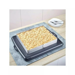 Forma de copt Kinghoff KH 1907, Reglabila 27,5-52,4 cm, Otel inoxidabil, Argintiu