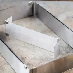 Forma de copt Kinghoff KH 1907, Reglabila 27,5-52,4 cm, Otel inoxidabil, Argintiu