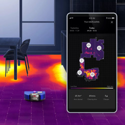 Ηλεκτρική σκούπα Dyson 360 Vis Nav, 65 AW, 22000 Pa, 110000 rpm, 4 λειτουργίες, 360° οπτική πλοήγηση, Hyperdymium, Χαμηλό προφίλ, Μπλε/Νικελί