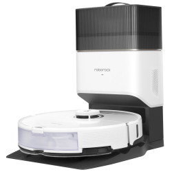 Aspirator robot Roborock S8 Plus S8P02-00, 69W, 5200 mAh, 6000Pa, Mop, Wi-Fi, LiDAR mapping, 750 ml, 4 senzori, Autonomie pana la 180 min, Alb/Negru