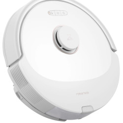 Прахосмукачка робот Roborock Q8 max+ Q8MP02-00, 59W, Wi-Fi, Гласово управление, 5500 Pa, Сухо и мокро почистване, Автономия до 240 мин, Бял/черен