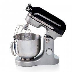 Πλανητικό μίξερ Ariete MODERNA 1589/02, 3200W, 5,5 l, 11 ταχύτητες, Στερεό σώμα από αλουμίνιο, Επιλογή για πρόσθετα εξαρτήματα, Μαύρο/Inox