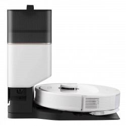 Прахосмукачка робот Roborock Q8 max+ Q8MP02-00, 59W, Wi-Fi, Гласово управление, 5500 Pa, Сухо и мокро почистване, Автономия до 240 мин, Бял/черен