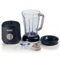 Blender Ariete BREAKFAST 0576/03, 500W, 1.5 L, 2 viteze + pulse, 4 lame otel, Negru