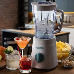 Blender Ariete BREAKFAST 0576/04, 500W, 1.5 L, 2 viteze + pulse, 4 lame otel, Alb