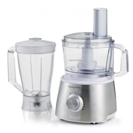 Robot de bucatarie Ariete ROBOMIX METAL 1779/00, 1500 W, 2.1 L, Viteza variabila, Pulse, Lame otel inoxidabil, Inox