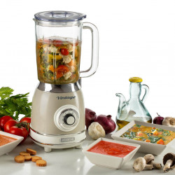Blender Ariete VINTAGE 2.0 0583/03, 1000W, 1.5 L, 4 lame, 4 viteze + pulse, Zdrobire gheata, Bej